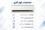 اینفوگرافیکی از کولر 24 هزار جنرال گلد ظرفیت 24000BTU فیلتر تصفیه کننده مواد اولیه با کیفیت طراحی زیبا و هوشمندانه مناسب برای جغرافیای T1