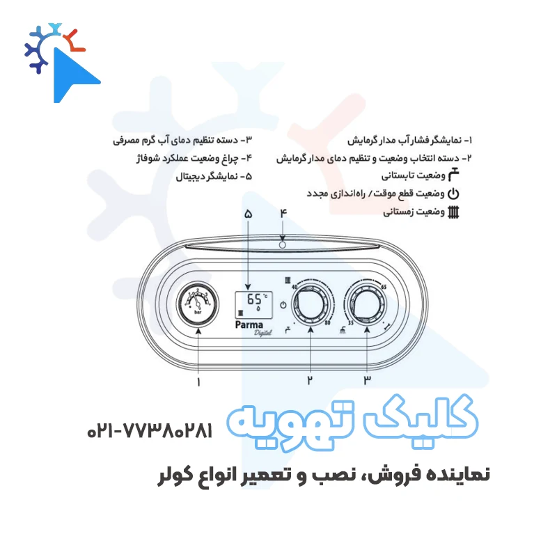 سرویس پکیج بوتان مدل پارما